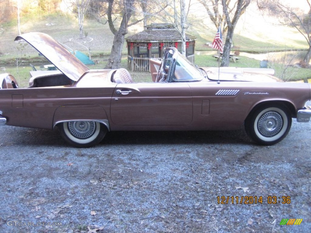 Thunderbird Bronze 1957 Ford Thunderbird Convertible Exterior Photo #100327742