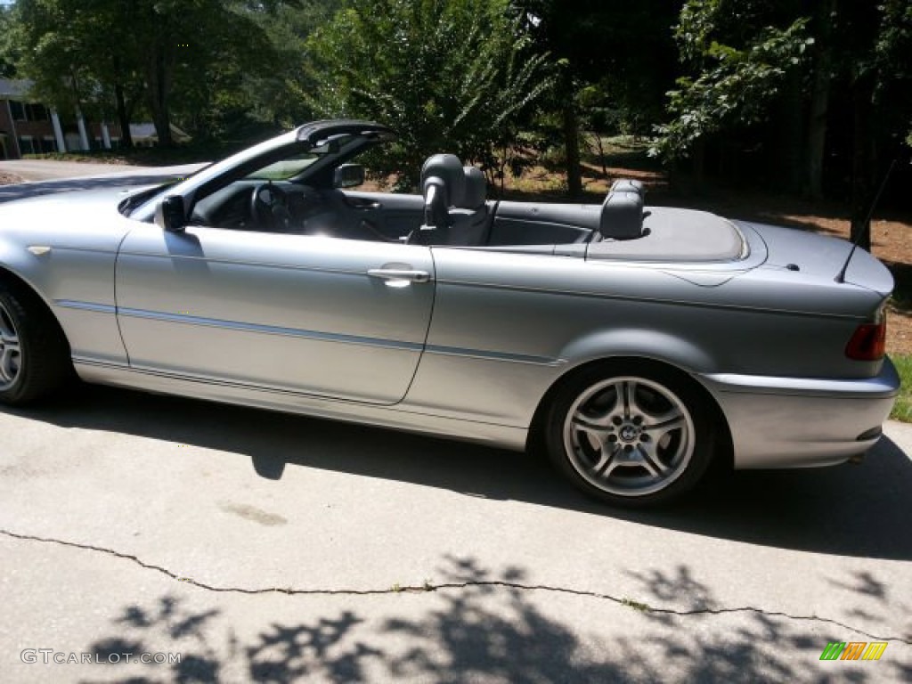 2004 3 Series 330i Convertible - Titanium Silver Metallic / Grey photo #1