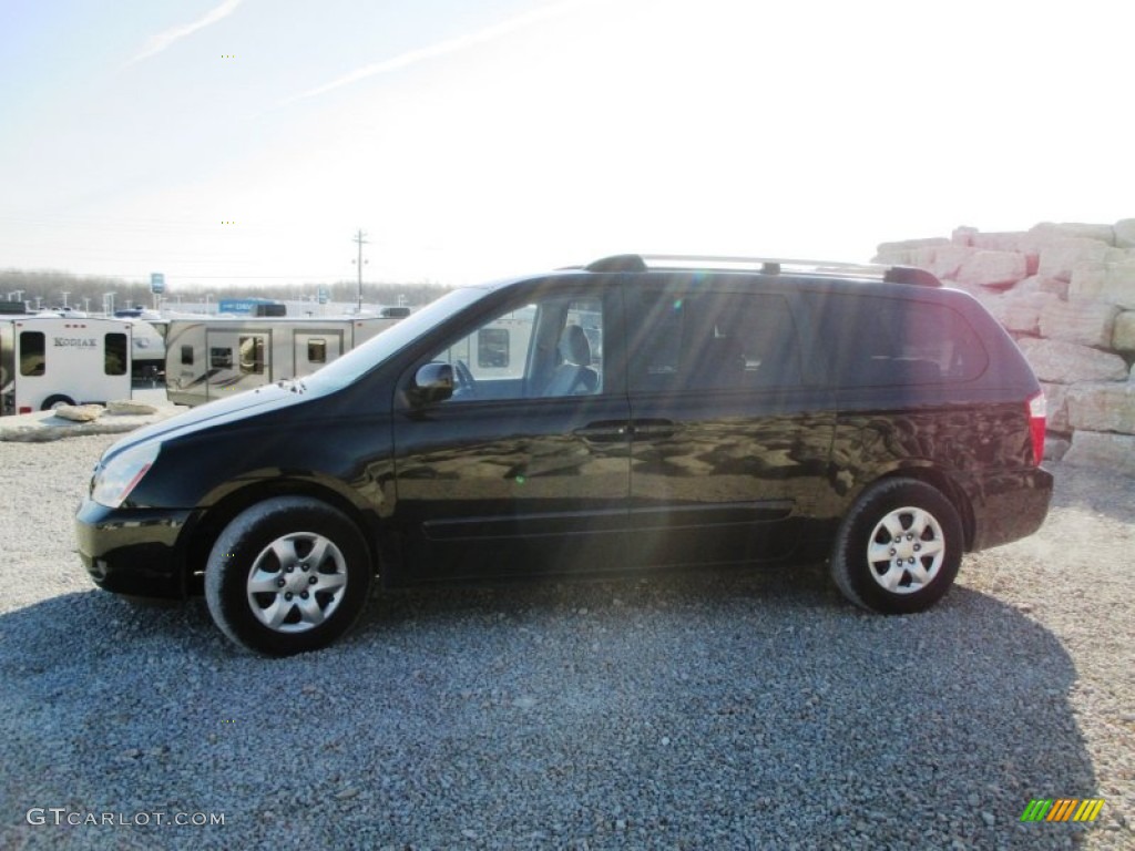 2006 Sedona LX - Midnight Black / Gray photo #3