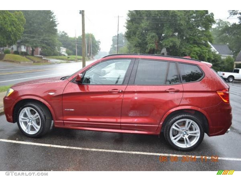 2012 X3 xDrive 35i - Vermilion Red Metallic / Black photo #1