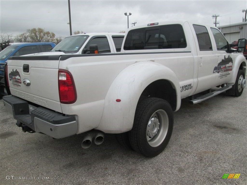 2015 F450 Super Duty Lariat Crew Cab 4x4 - Oxford White / Adobe photo #10