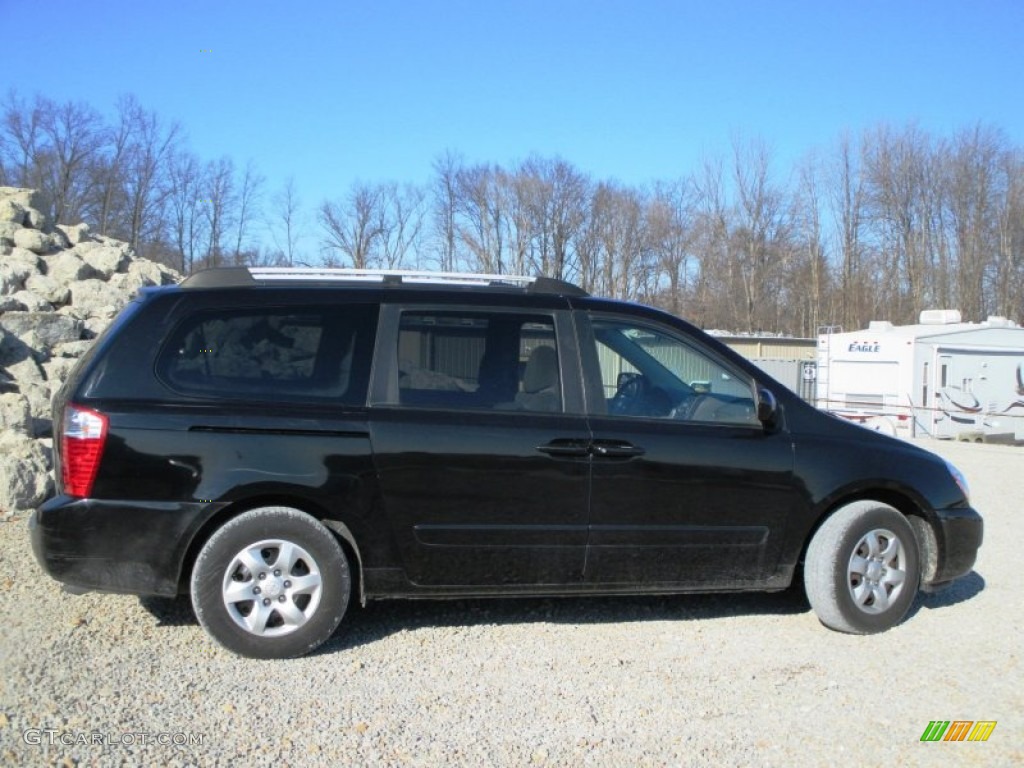 2006 Sedona LX - Midnight Black / Gray photo #22