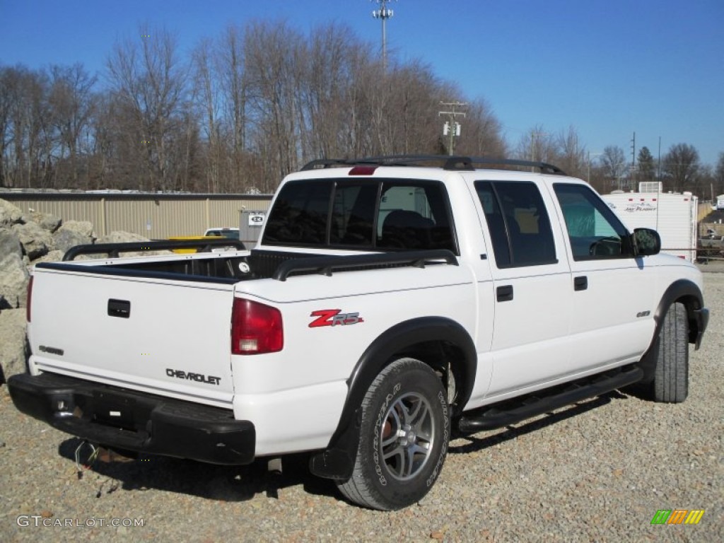 2002 S10 LS Crew Cab 4x4 - Summit White / Graphite photo #15