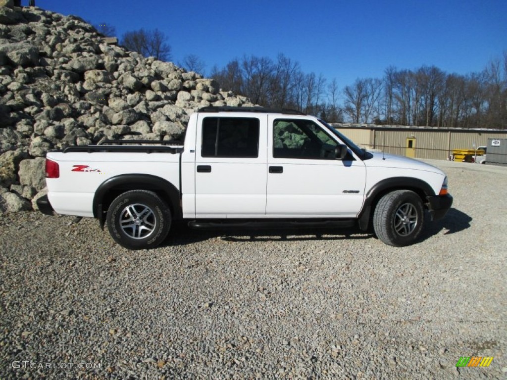 2002 S10 LS Crew Cab 4x4 - Summit White / Graphite photo #19