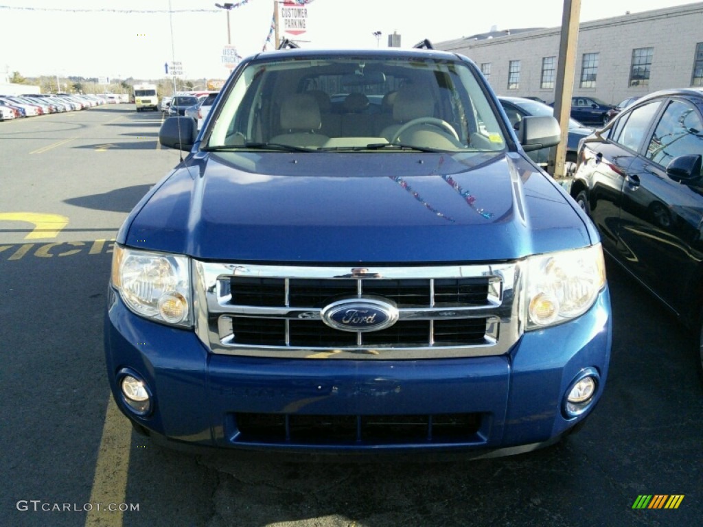 2008 Escape XLT V6 - Vista Blue Metallic / Camel photo #2