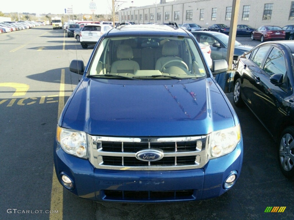 2008 Escape XLT V6 - Vista Blue Metallic / Camel photo #3