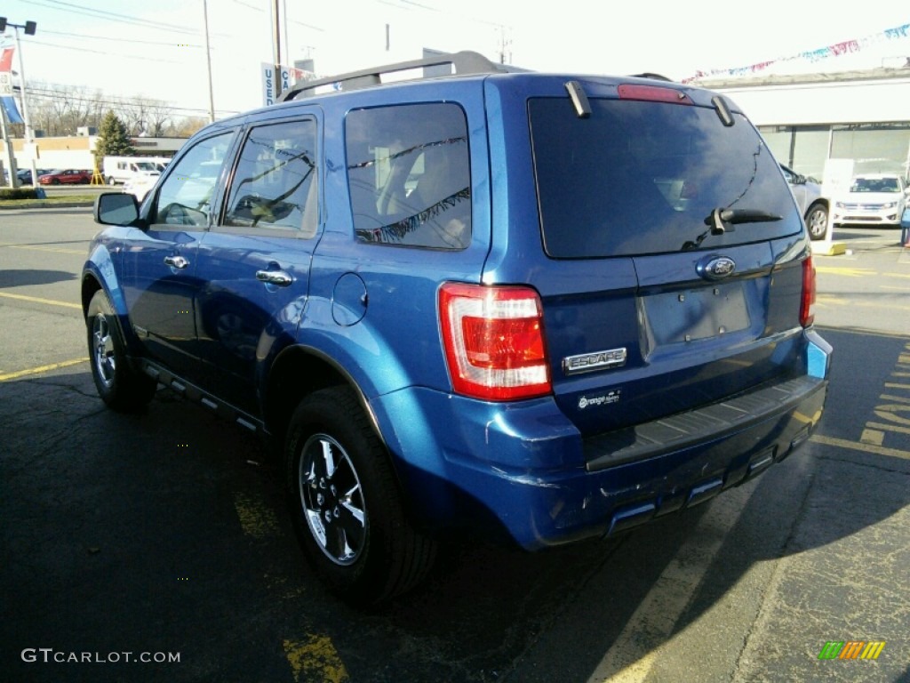 2008 Escape XLT V6 - Vista Blue Metallic / Camel photo #5