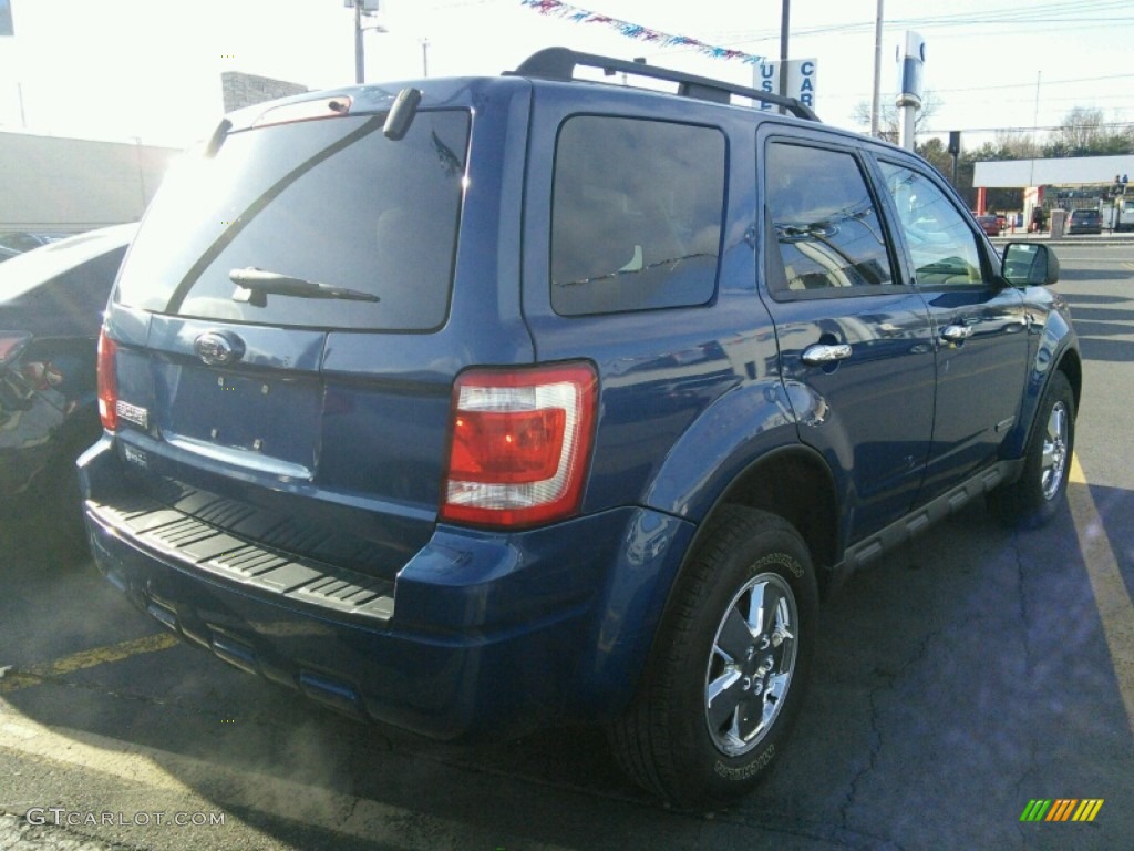 2008 Escape XLT V6 - Vista Blue Metallic / Camel photo #6