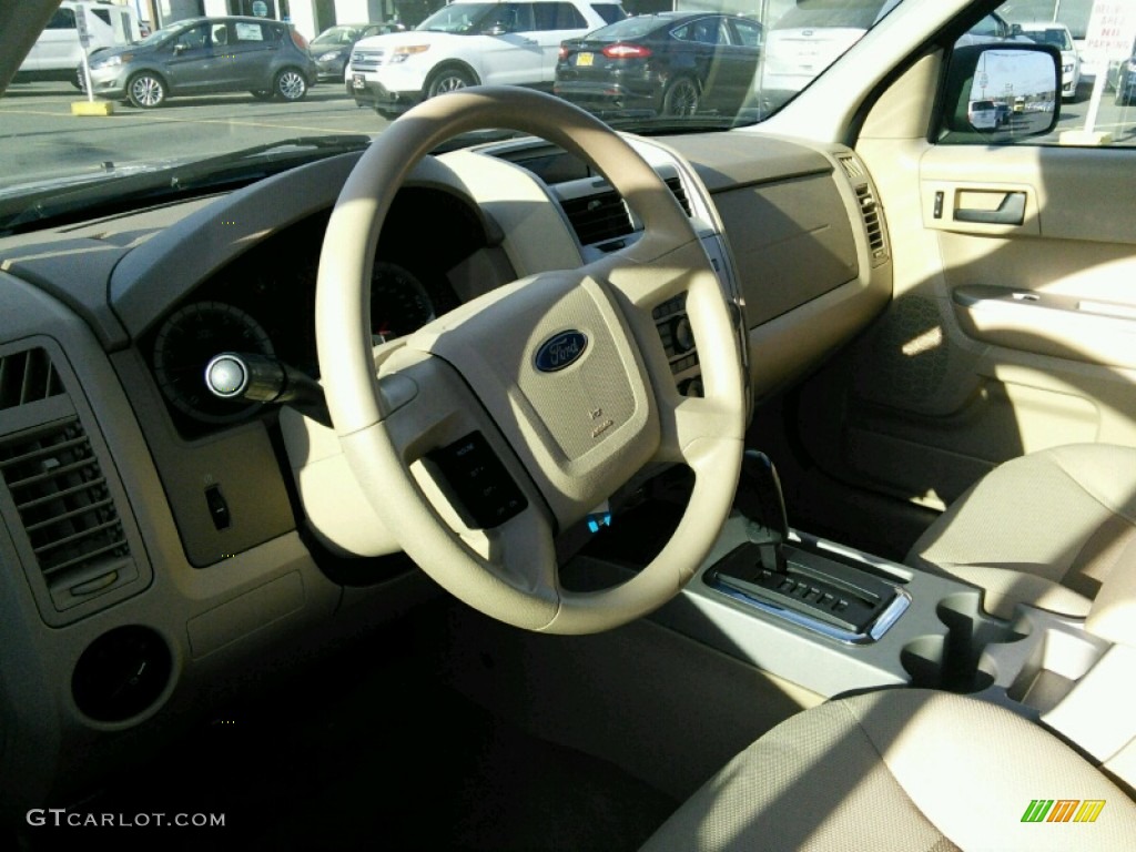 2008 Escape XLT V6 - Vista Blue Metallic / Camel photo #10