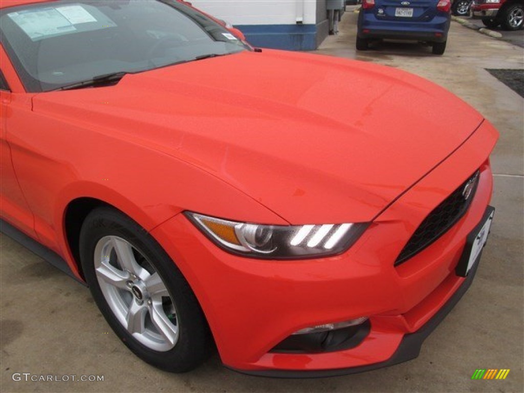 2015 Mustang EcoBoost Coupe - Competition Orange / Ebony photo #2