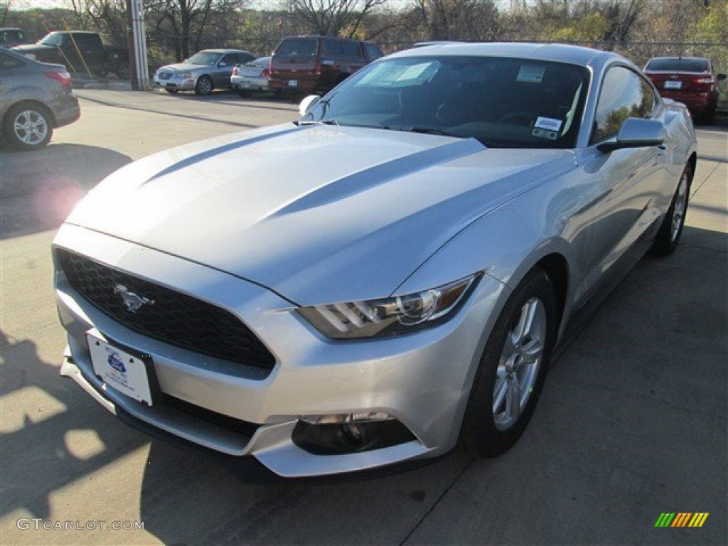 2015 Mustang EcoBoost Coupe - Ingot Silver Metallic / Ebony photo #5