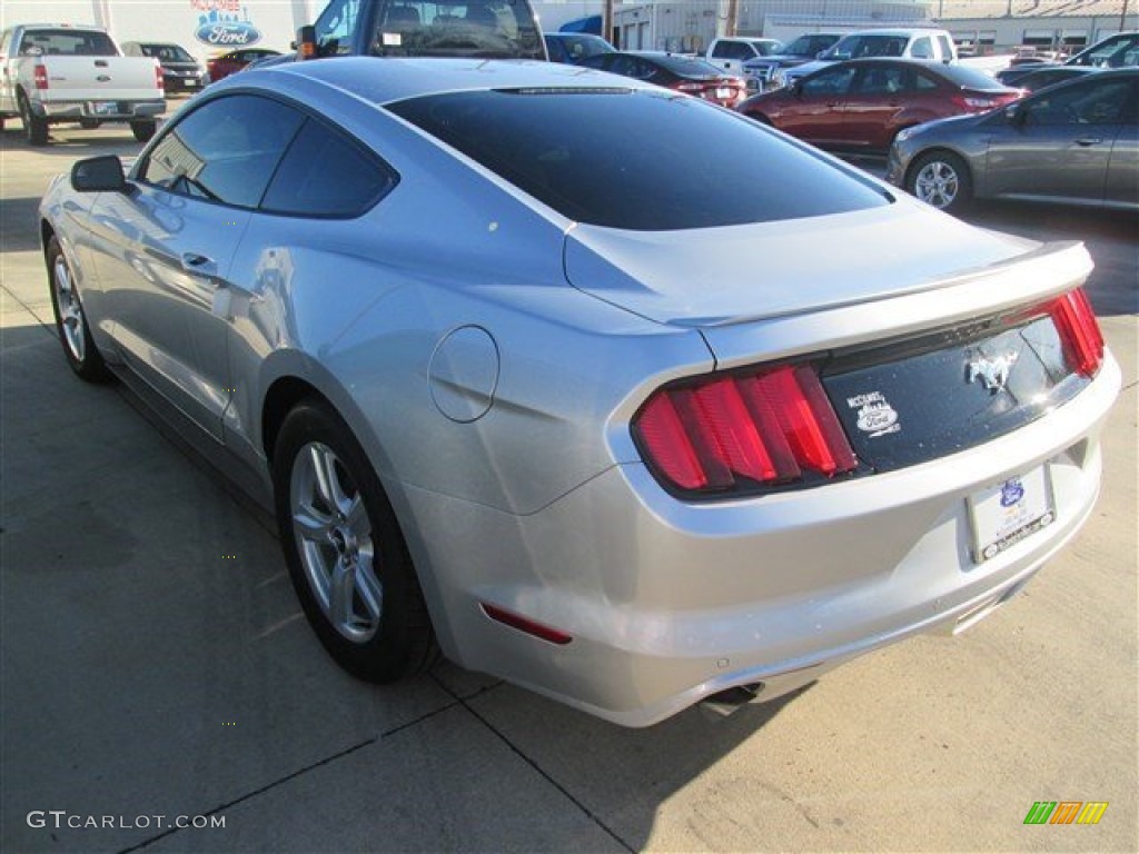 2015 Mustang EcoBoost Coupe - Ingot Silver Metallic / Ebony photo #6