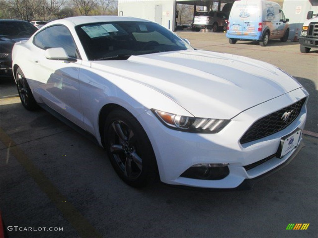 2015 Mustang EcoBoost Coupe - Oxford White / Ebony photo #1