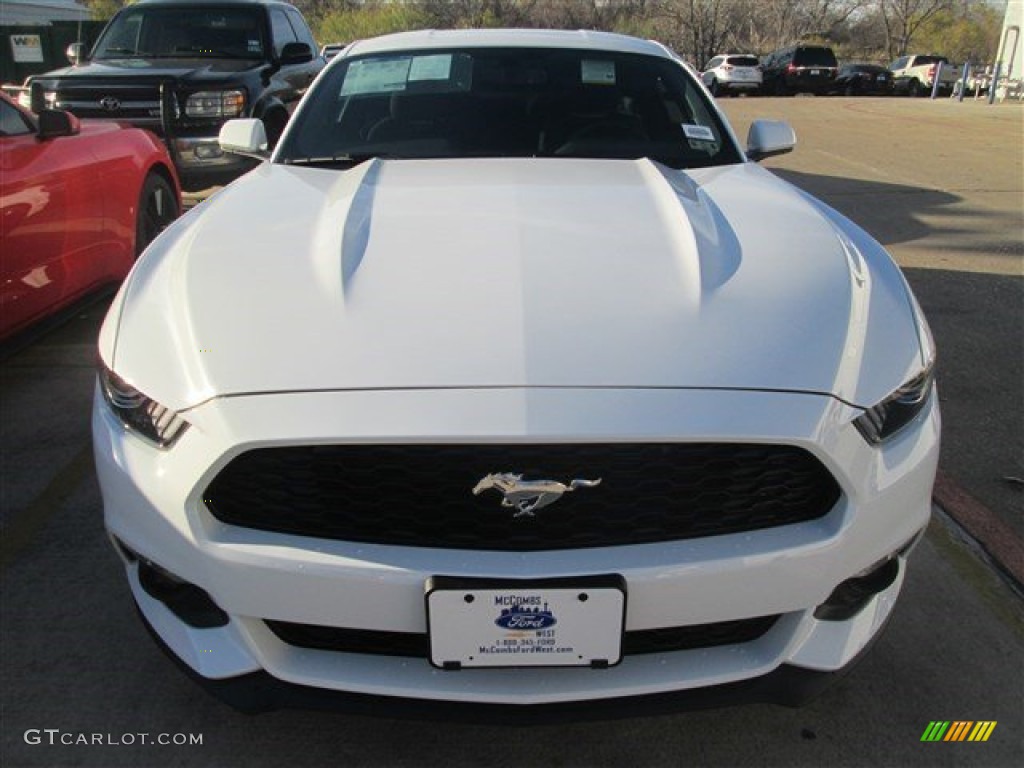 2015 Mustang EcoBoost Coupe - Oxford White / Ebony photo #4