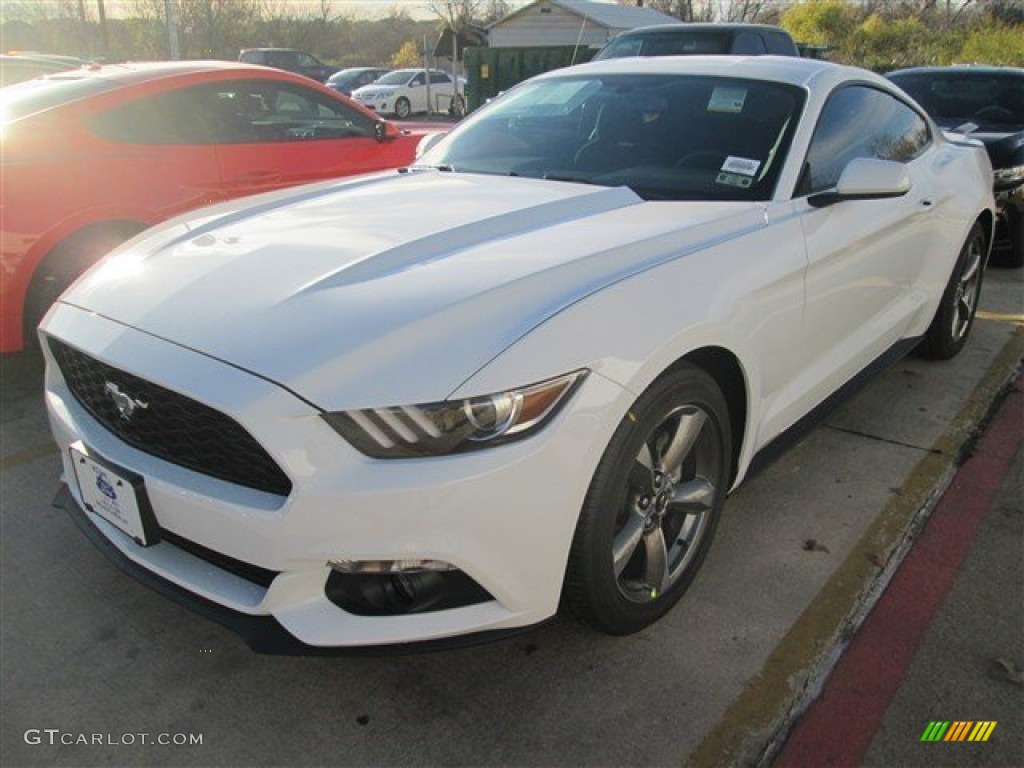 2015 Mustang EcoBoost Coupe - Oxford White / Ebony photo #5