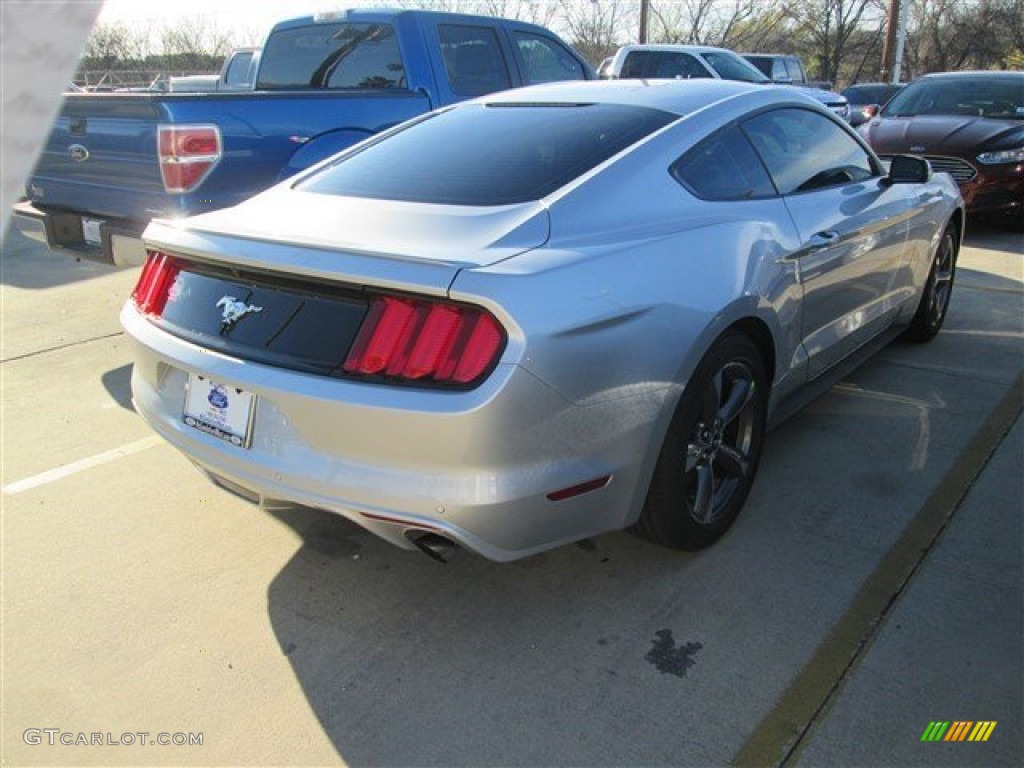 2015 Mustang EcoBoost Coupe - Ingot Silver Metallic / Ebony photo #8