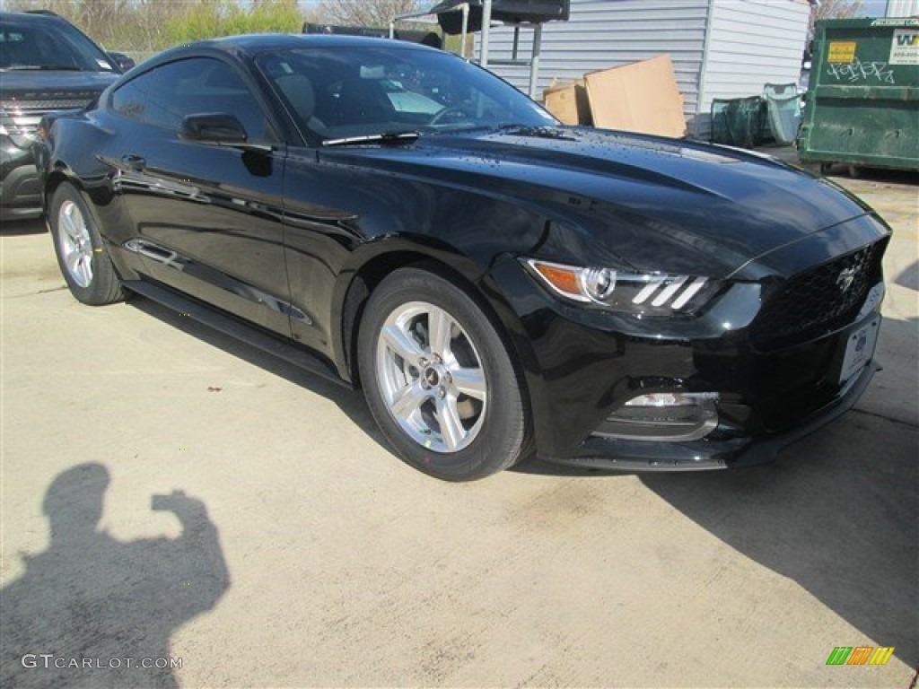 2015 Mustang V6 Coupe - Black / Ebony photo #1