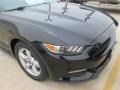 2015 Black Ford Mustang V6 Coupe  photo #2