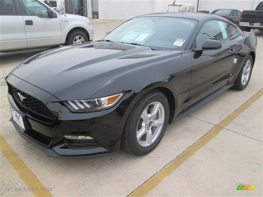 2015 Mustang V6 Coupe - Black / Ebony photo #4
