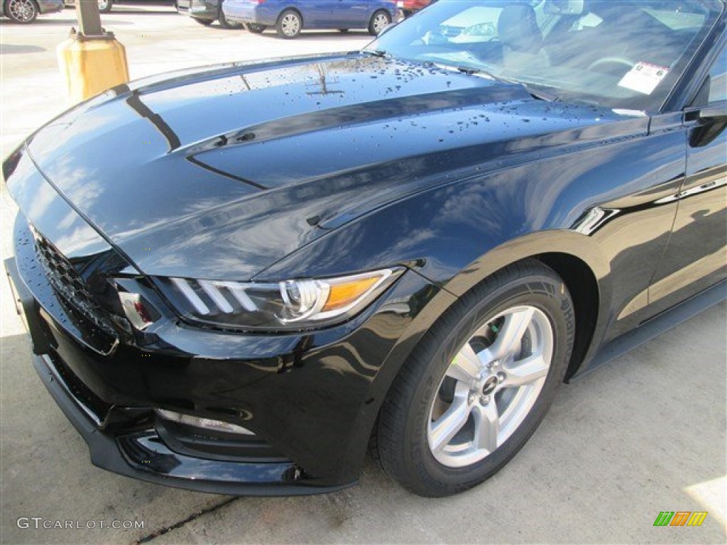 2015 Mustang V6 Coupe - Black / Ebony photo #8
