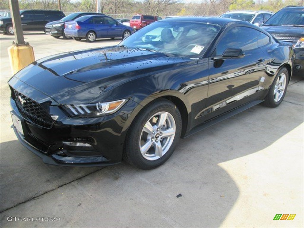 2015 Mustang V6 Coupe - Black / Ebony photo #9