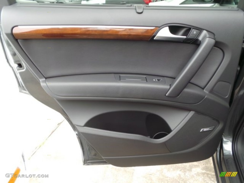 2015 Audi Q7 3.0 TDI Premium Plus quattro Black Door Panel Photo #100334117