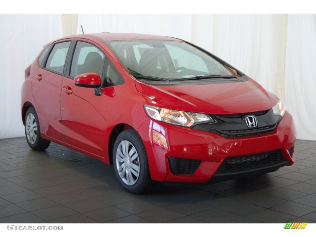 Milano Red 2015 Honda Fit LX Exterior Photo #100334921