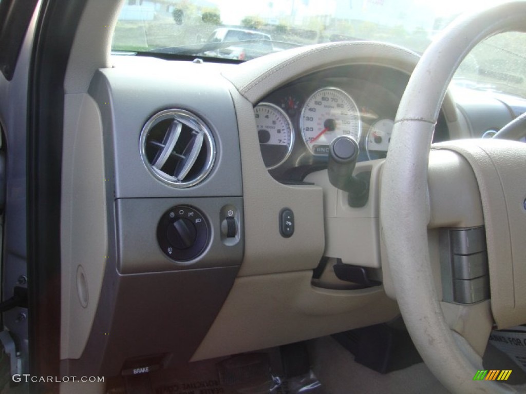 2006 F150 Lariat SuperCrew 4x4 - Smokestone Metallic / Tan photo #11