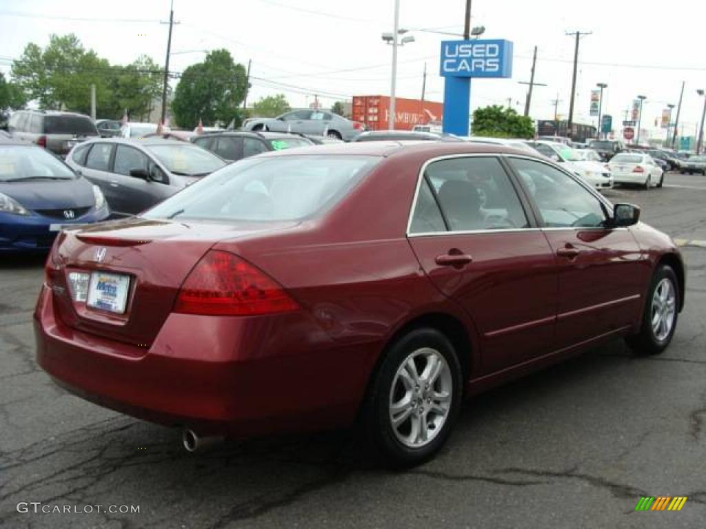2006 Accord EX Sedan - Redondo Red Pearl / Gray photo #4
