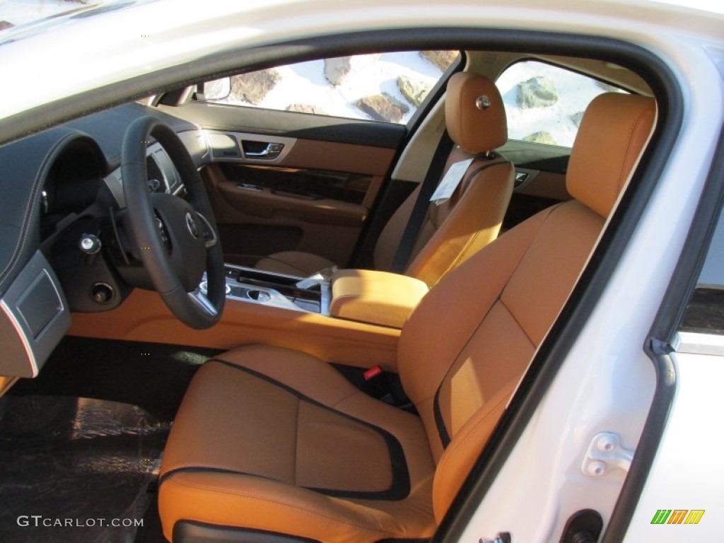 London Tan/Warm Charcoal Interior 2015 Jaguar XF 3.0 AWD Photo #100338803