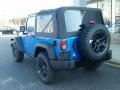 2015 Hydro Blue Pearl Jeep Wrangler Willys Wheeler 4x4  photo #4