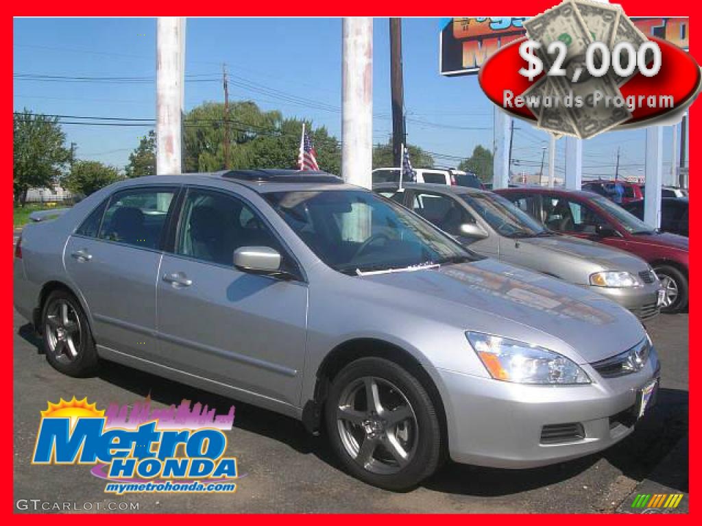 2006 Accord EX-L Sedan - Alabaster Silver Metallic / Black photo #1