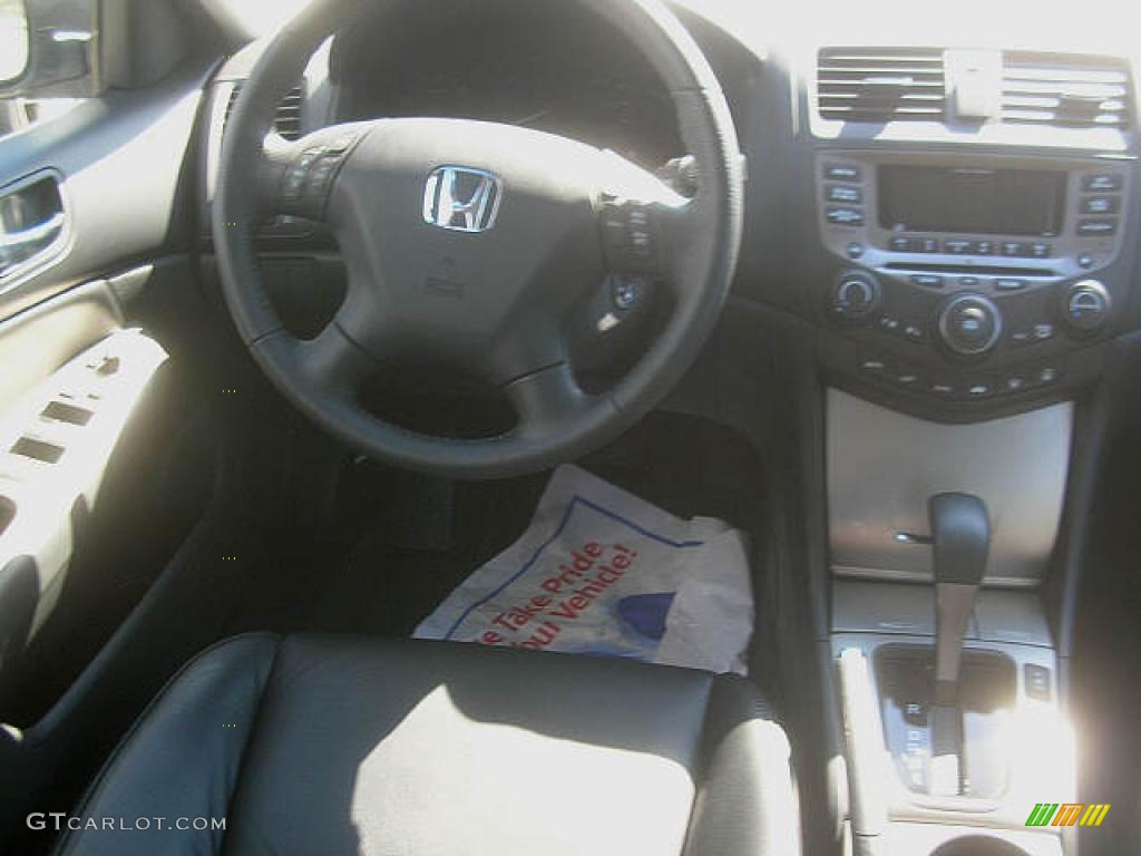 2006 Accord EX-L Sedan - Alabaster Silver Metallic / Black photo #6