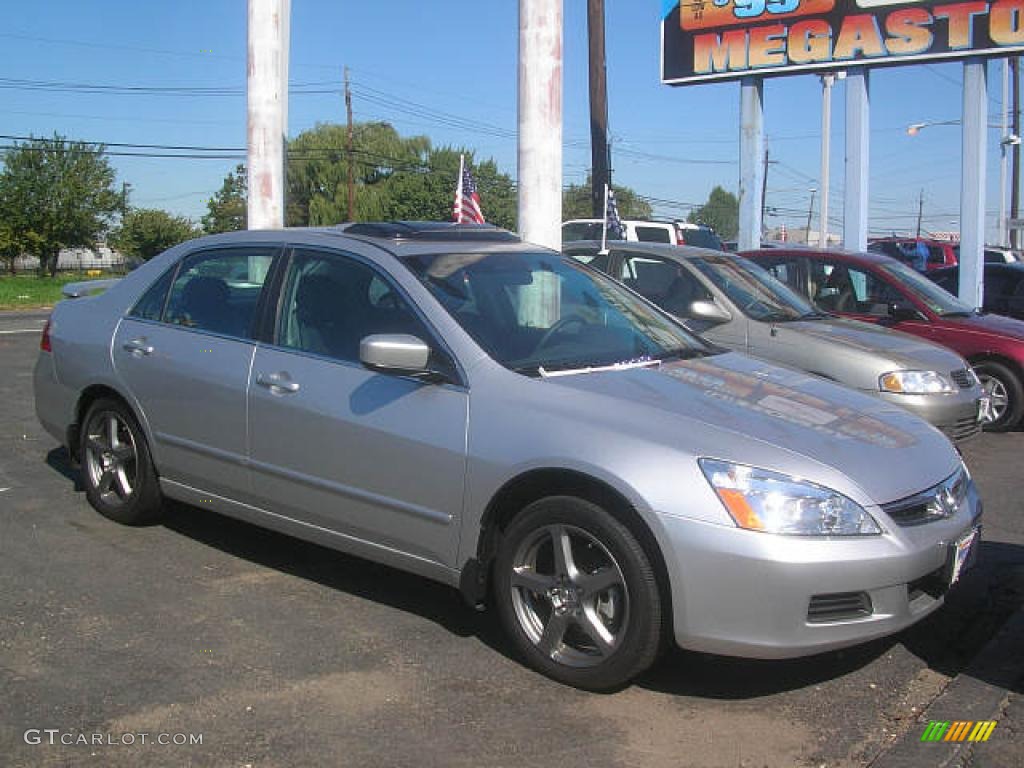 2006 Accord EX-L Sedan - Alabaster Silver Metallic / Black photo #7