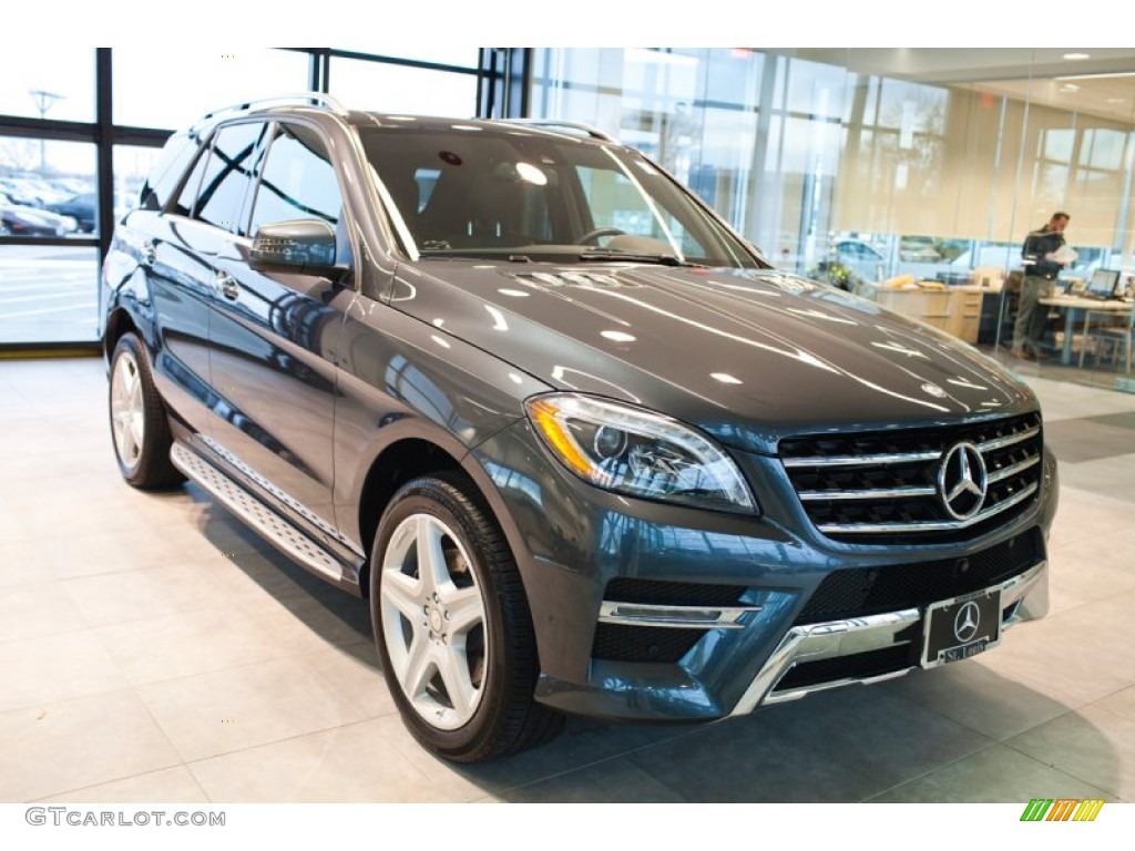 2015 ML 350 4Matic - Steel Grey Metallic / designo Black photo #1