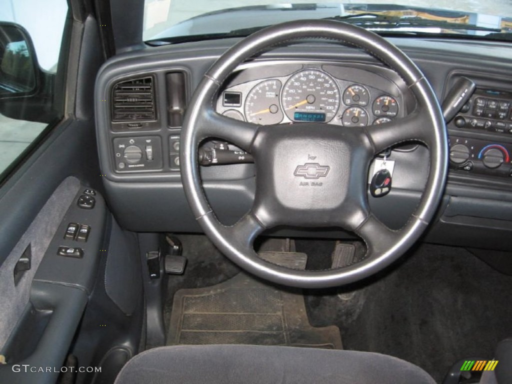 2002 Silverado 1500 LS Extended Cab - Indigo Blue Metallic / Graphite Gray photo #4