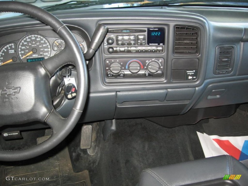 2002 Silverado 1500 LS Extended Cab - Indigo Blue Metallic / Graphite Gray photo #5