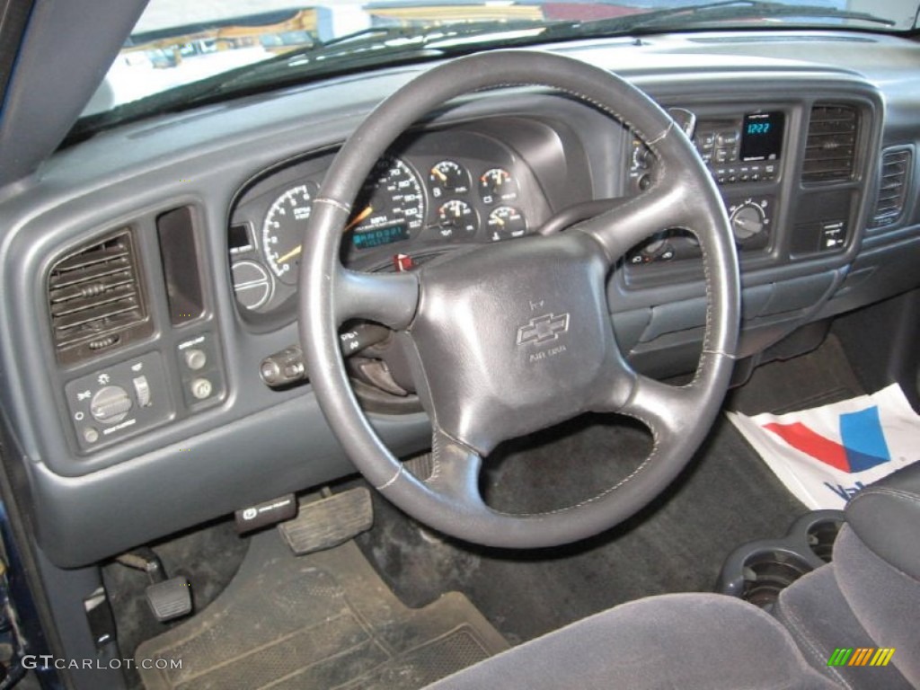 2002 Silverado 1500 LS Extended Cab - Indigo Blue Metallic / Graphite Gray photo #6