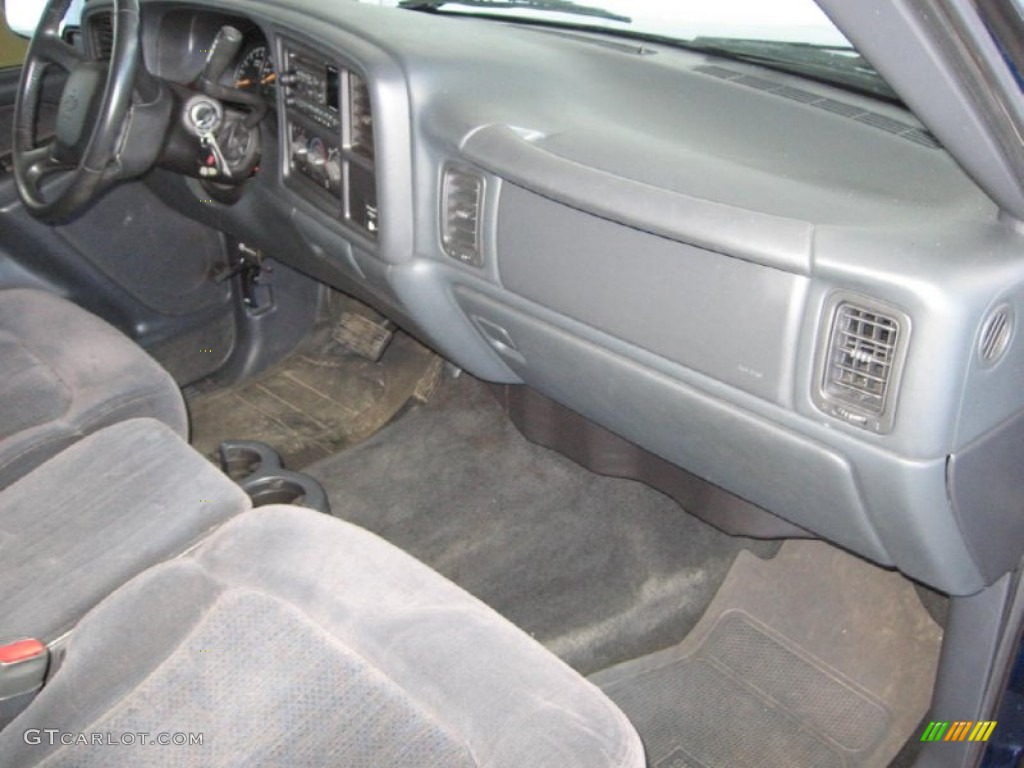 2002 Silverado 1500 LS Extended Cab - Indigo Blue Metallic / Graphite Gray photo #12