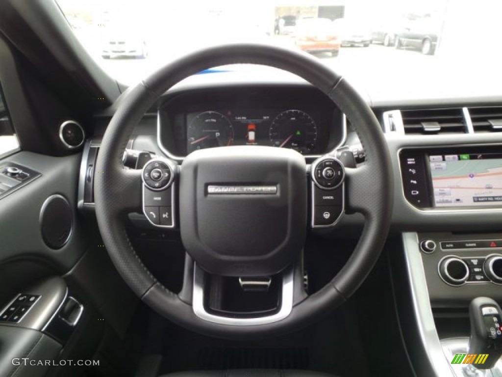 2014 Range Rover Sport Supercharged - Santorini Black Metallic / Ebony/Lunar/Ebony photo #13