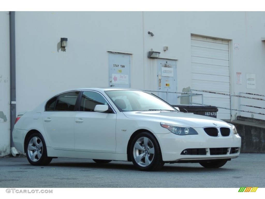 Alpine White 2005 BMW 5 Series 530i Sedan Exterior Photo #100344842