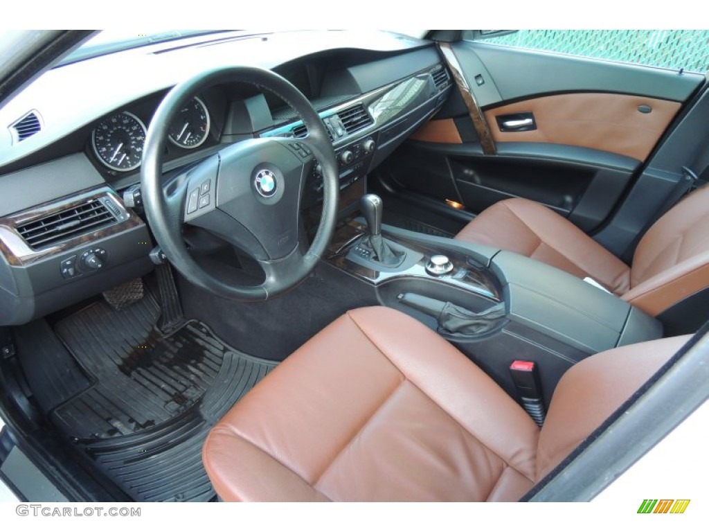Auburn Interior 2005 BMW 5 Series 530i Sedan Photo #100345022