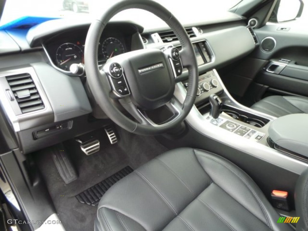 Ebony/Lunar/Ebony Interior 2014 Land Rover Range Rover Sport Supercharged Photo #100345166