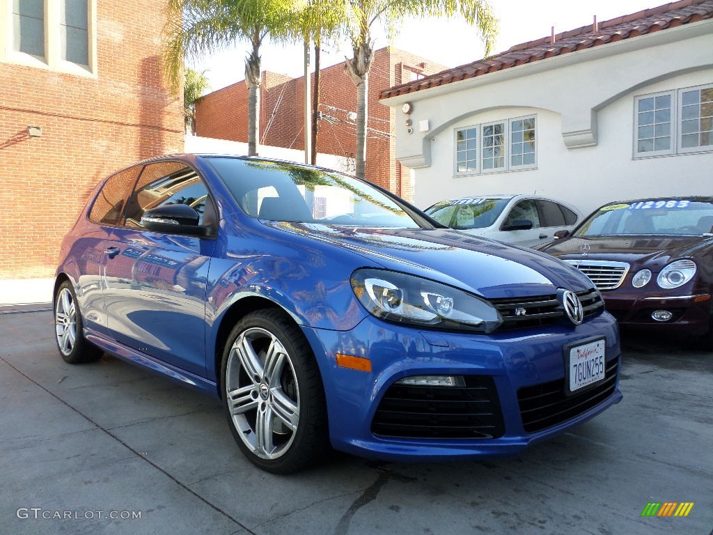 2013 Golf R 2 Door 4Motion - Rising Blue Metallic / Titan Black photo #1