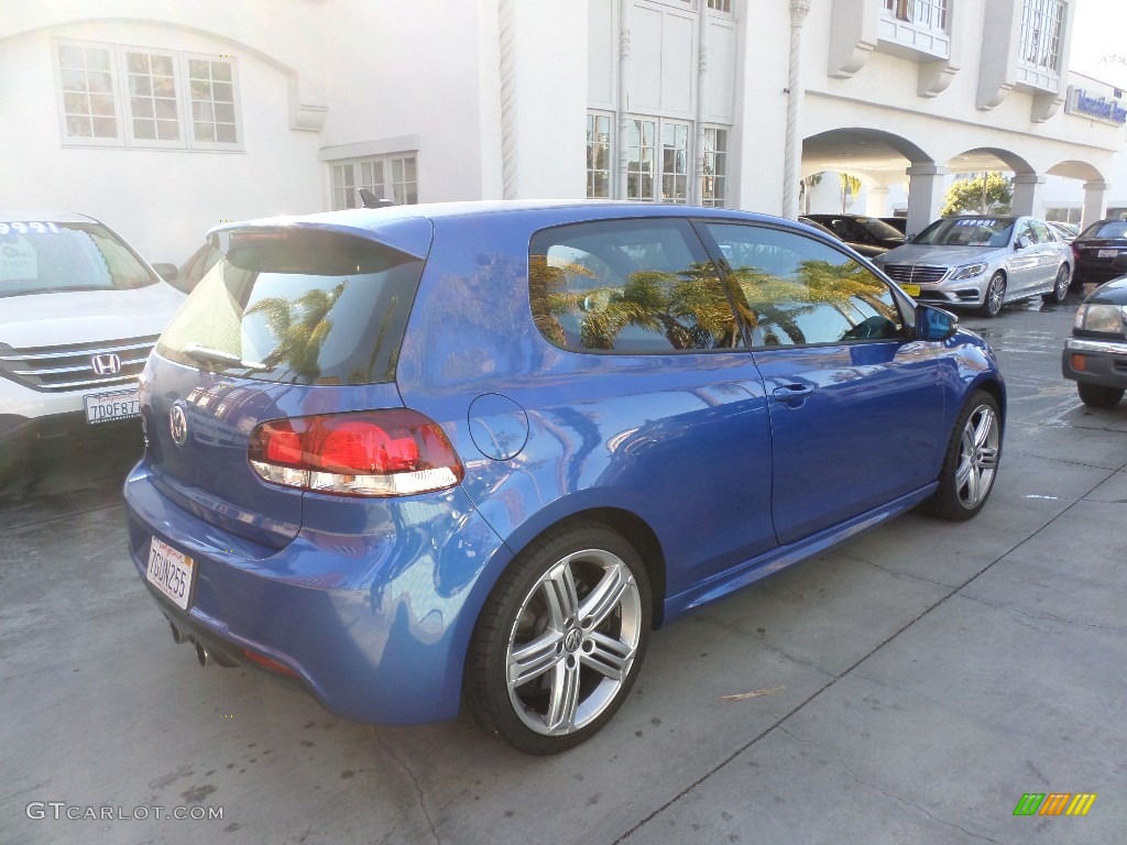 2013 Golf R 2 Door 4Motion - Rising Blue Metallic / Titan Black photo #2