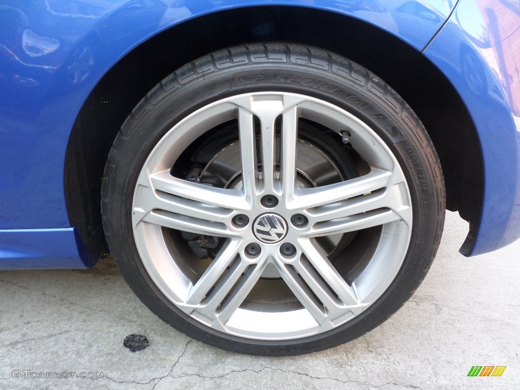 2013 Golf R 2 Door 4Motion - Rising Blue Metallic / Titan Black photo #22
