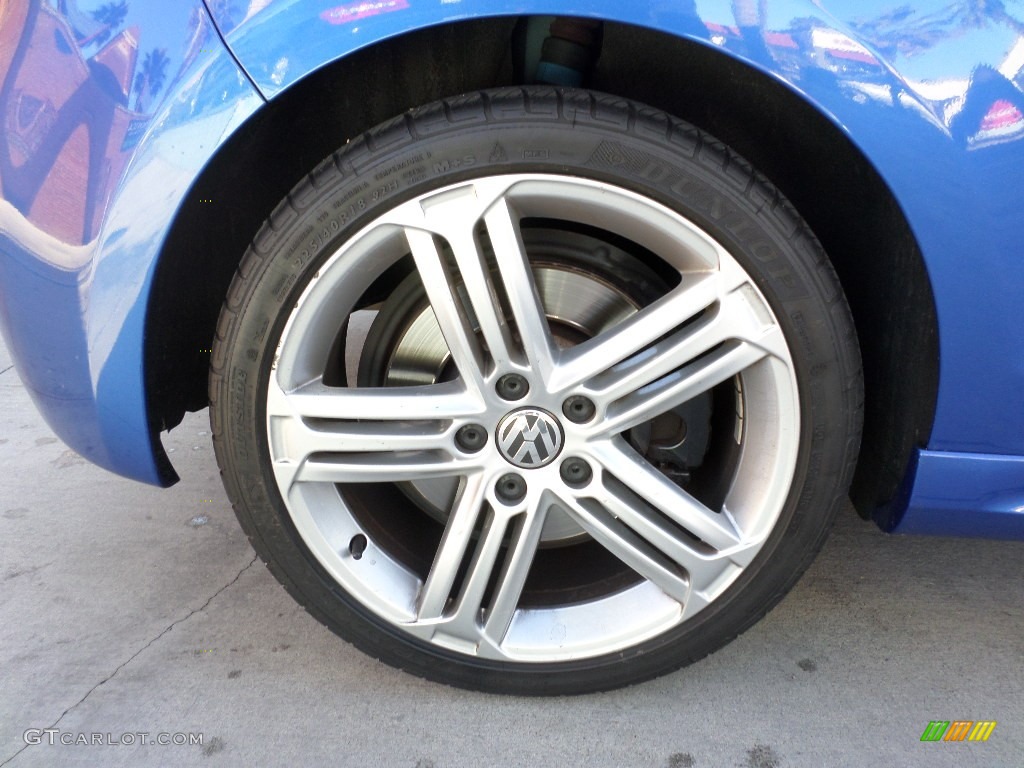 2013 Golf R 2 Door 4Motion - Rising Blue Metallic / Titan Black photo #23