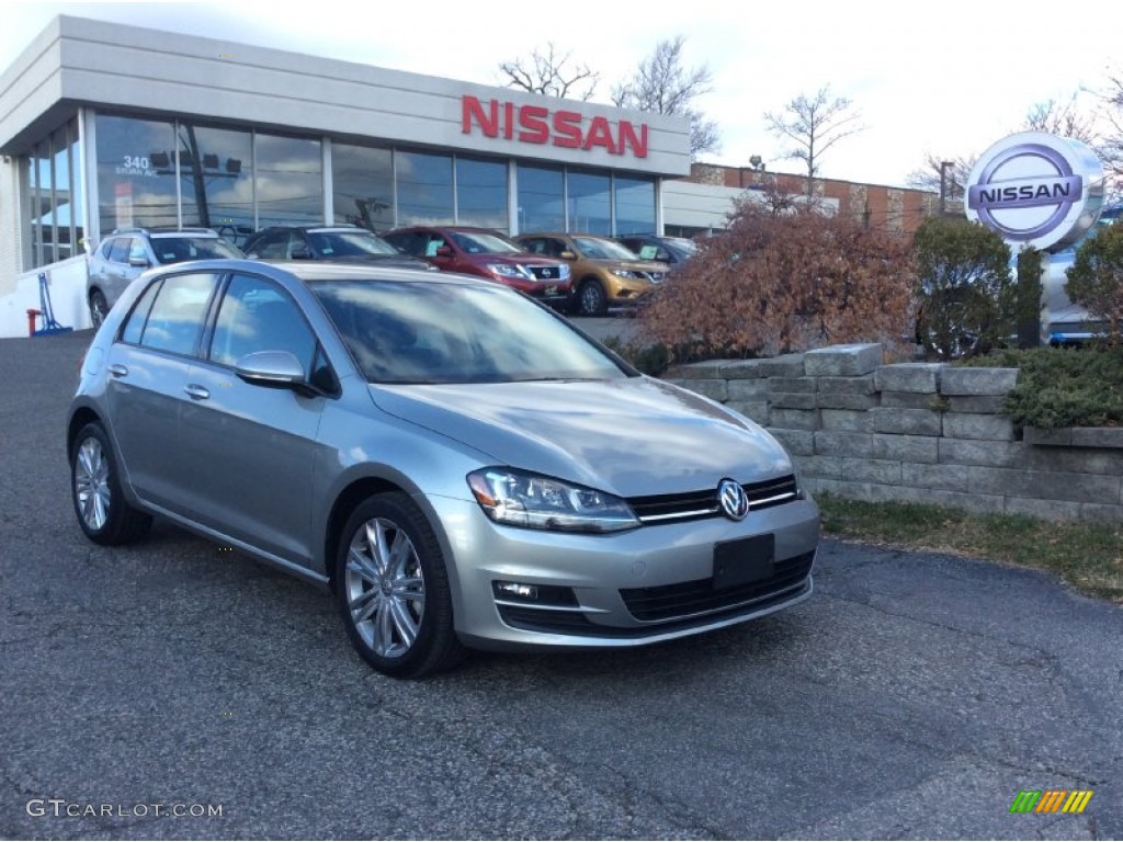 2015 Golf 4 Door TDI SE - Tungsten Silver Metallic / Black photo #1