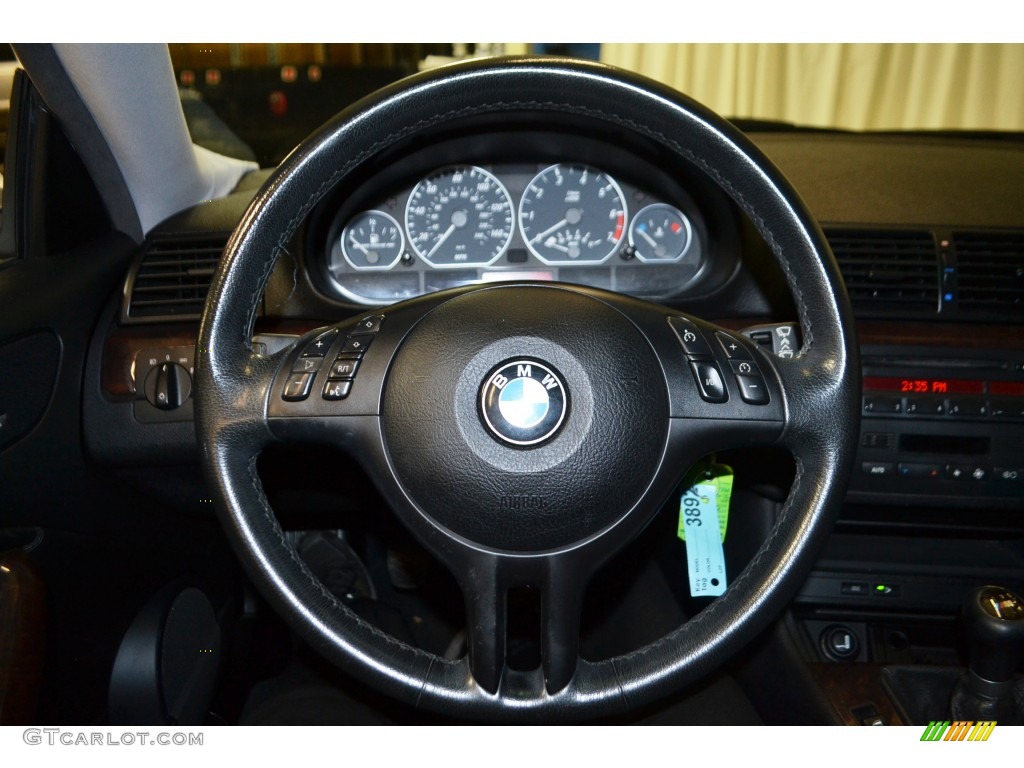 2002 3 Series 330i Coupe - Titanium Silver Metallic / Black photo #23