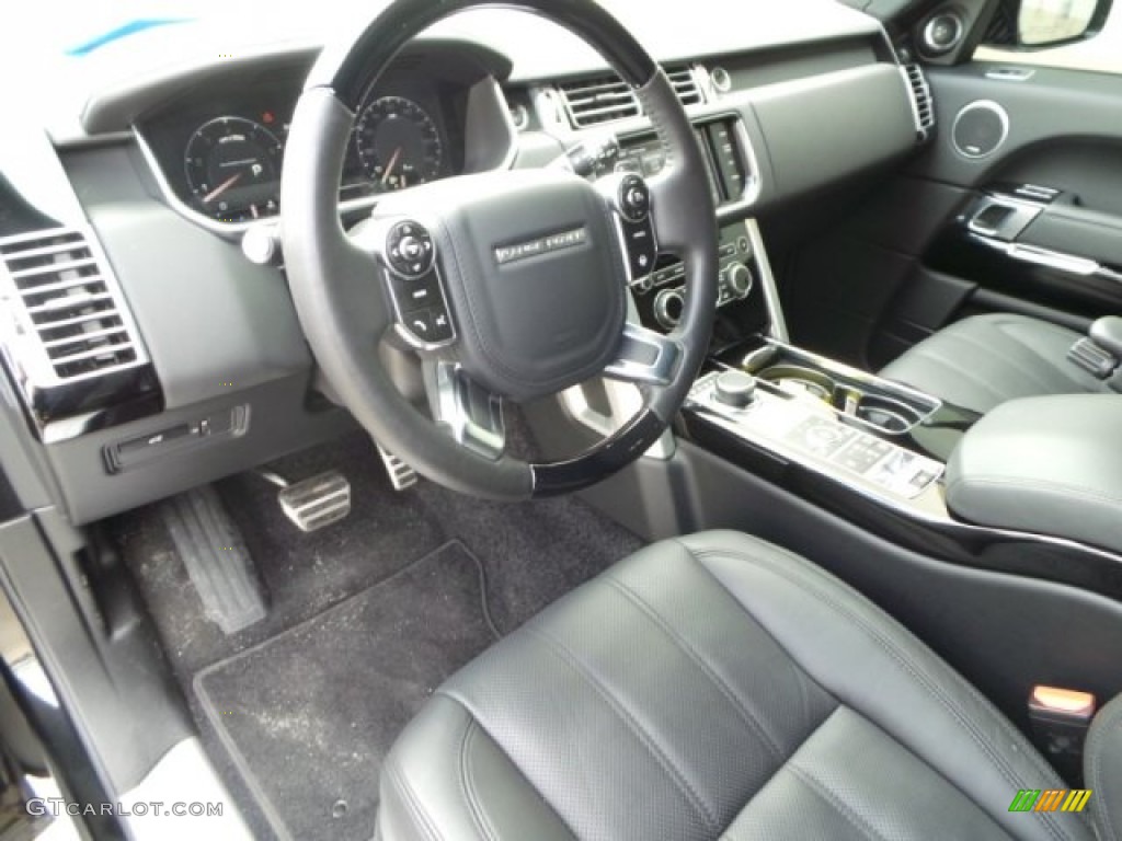 Ebony/Ebony Interior 2014 Land Rover Range Rover Supercharged Photo #100353050